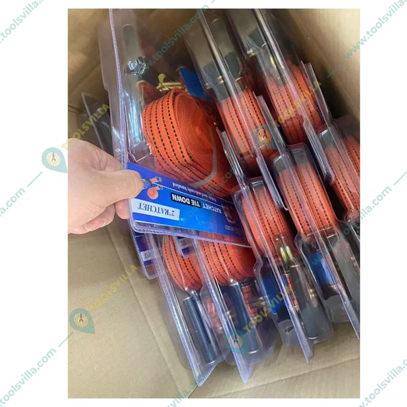 Heavy Duty 5 Ton 10 Meter 50 mm Polyester Ratchet Cargo Lashing Belt