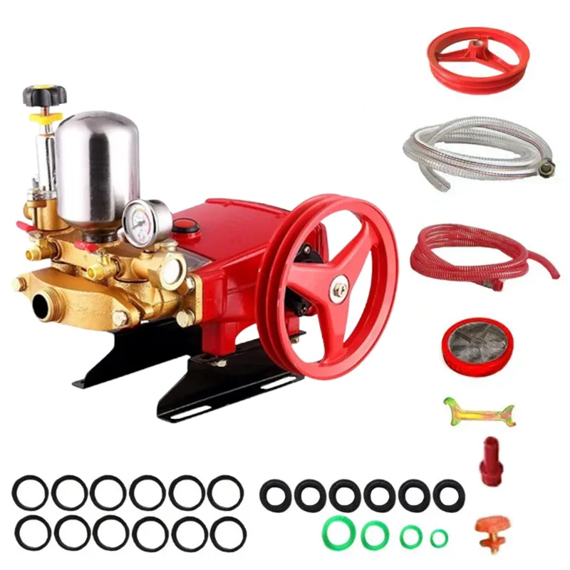 Heavy Duty HTP-22 High Pressure Triple Pistons HTP Sprayer Pump With 2 Outlet For Cleaning & Agricultural Spray