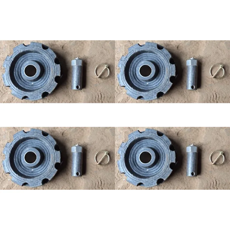Pack of 4 Wheel Set for Both Indian and Chinese Model Chaff Cutter