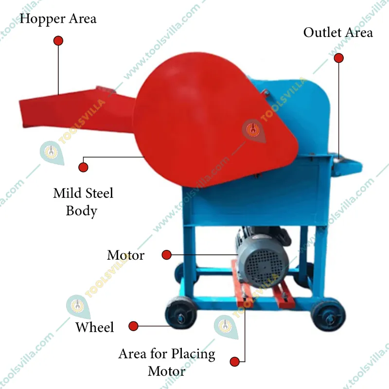 Premium Quality Chaff Cutter/Grass Cutter Machine 600 to 1000 Kg/hr, With 2HP Motor
