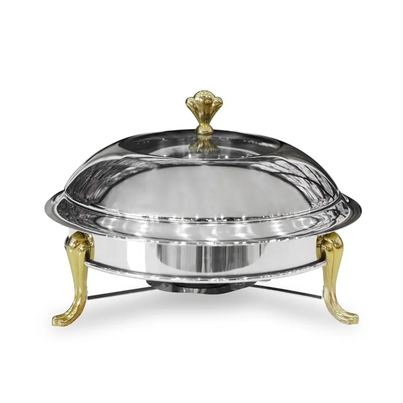 Malabar 1.5 litre Stainless Steel Chafing Dish for Barbeque, Camping and Trips 