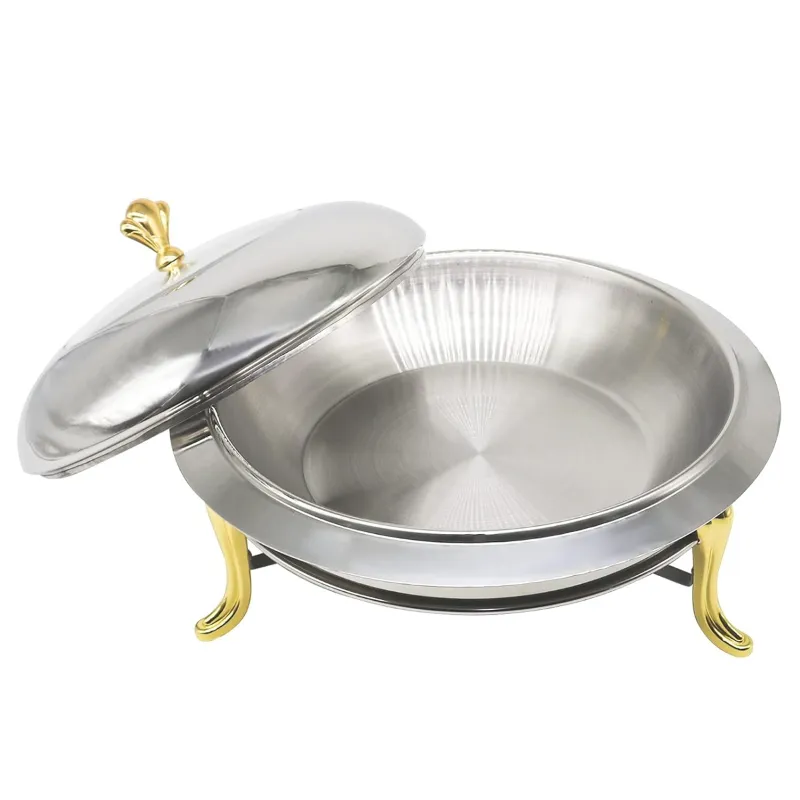 Malabar 2 litre Stainless Steel Chafing Dish for Barbeque, Camping and Trips 
