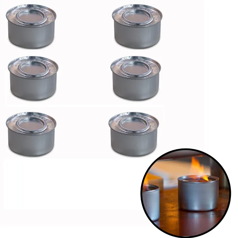 Malabar Food Warming Wax/Fuel for Chafing Dish Buffets, Wick Candle Burners (Pack of 6)