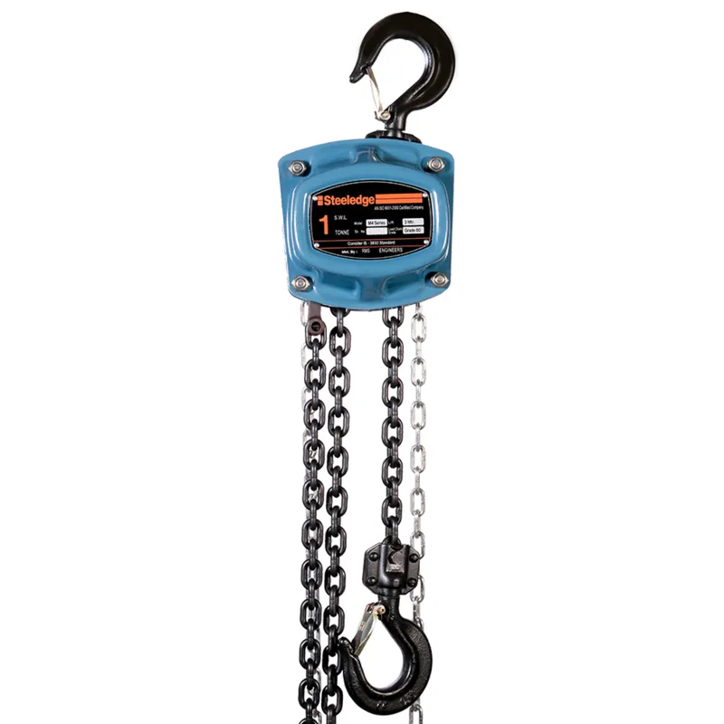 Steeledge (101) M4 1 Ton Single Fall Manual Chain Pulley Block (1 Year Warranty)(Chain Length-3 Meter)