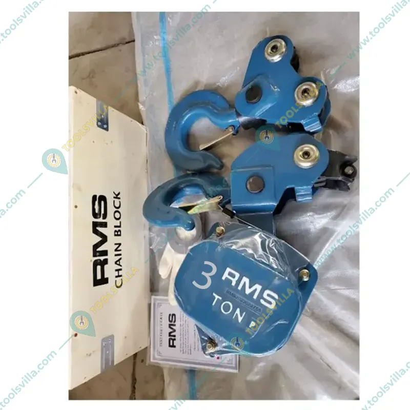 RMS 3 Ton Single Fall Chain Pulley Block (Size-3 Meter)