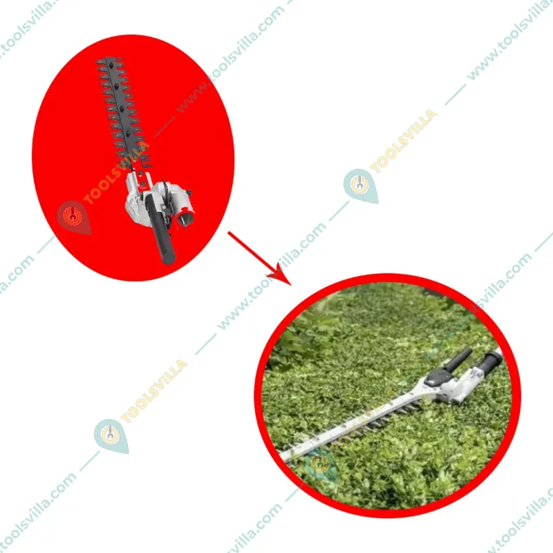 Heavy Duty Chainsaw Attachment and Hedge Trimmer Attachment with Round Tiller Combo for Brush cutter Machine(Size-26 mm shaft )