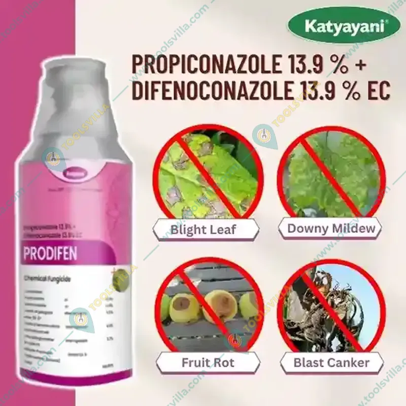 Katyayani Prodifen Propiconazole 13.9% + Difenoconazole 13.9% EC Fungicide, to Control Sheath Blight(Quantity-1.75 liters)