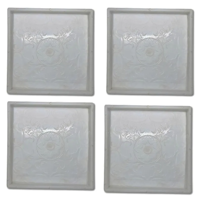 RK Plastic Chequered Tile Mould| 12" x 12" (Pack Of 4 )