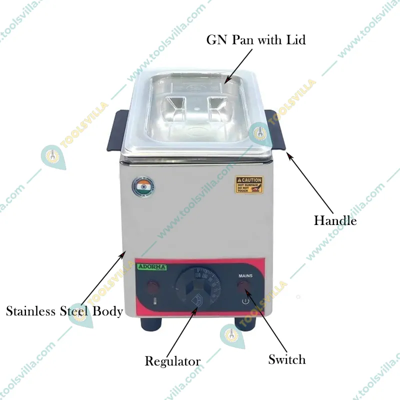 ADORMA CM 15 SGL Stainless Steel Chocolate Melter, 300W with 1 Year Warranty