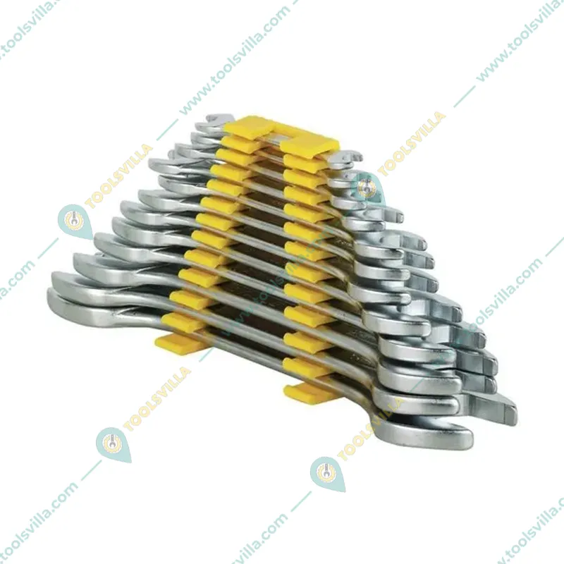 Jhalani Double Open End  Spanner 12 Pcs Set ( 6x7, 8x9, 10x11, 12x13, 14x15, 16x17, 18x19, 20x22, 21x23, 24x27, 25x28, 30x32 mm) (12/12 M)