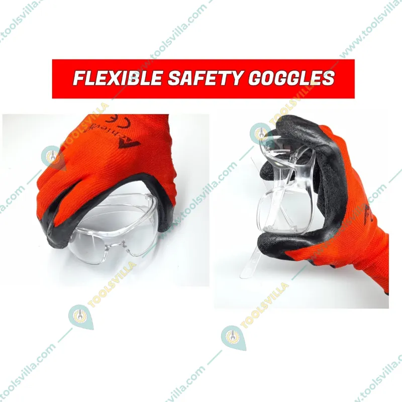 Super Safety Anti-Dust, high quality Clear Protective Eyewear for Laboratory, Workshop, Wood-working etc.(Pack-5 Pcs)