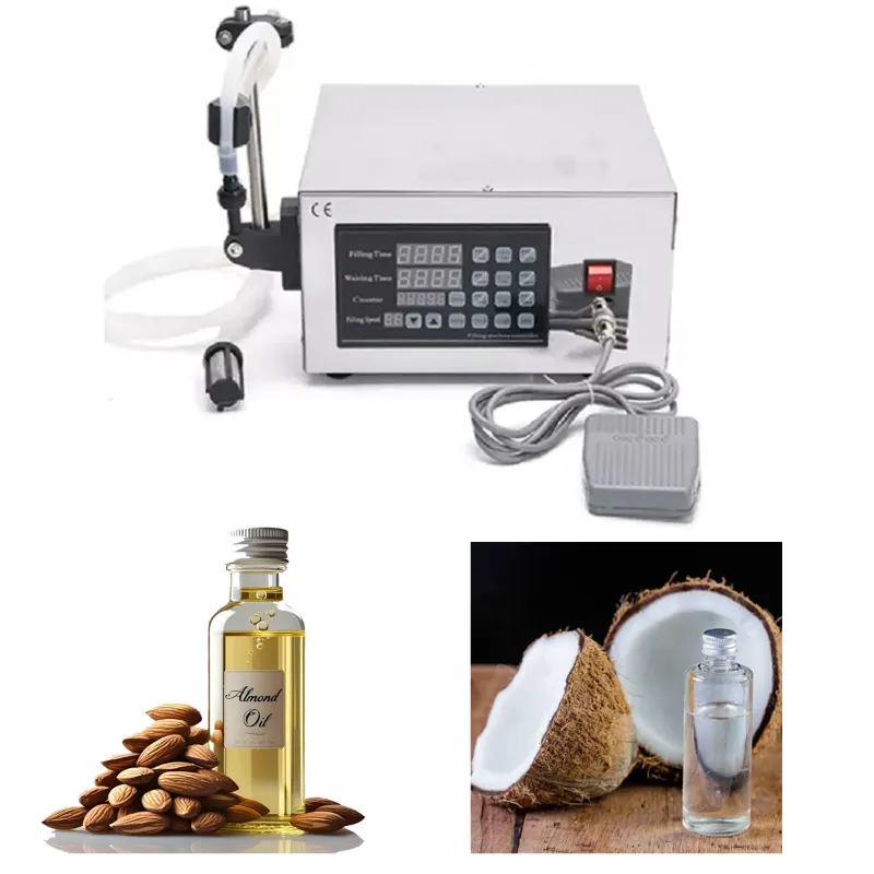  Semi-Automatic Single Head Almond and Coconut Oil Filler Machine for Commercial Purpose