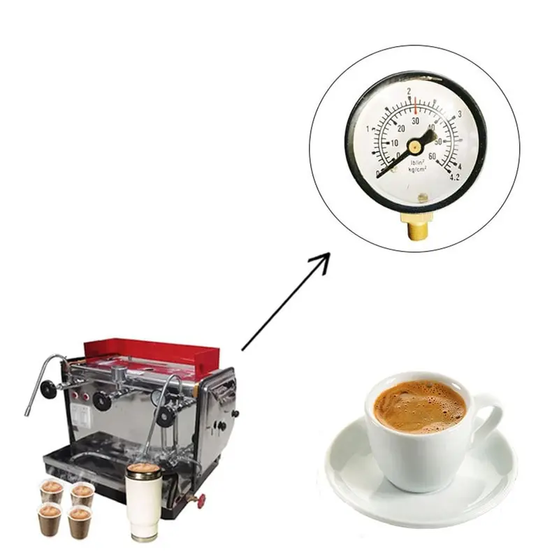 Premium Quality Coffee Machine 2 inch or 50mm Pressure Gauge