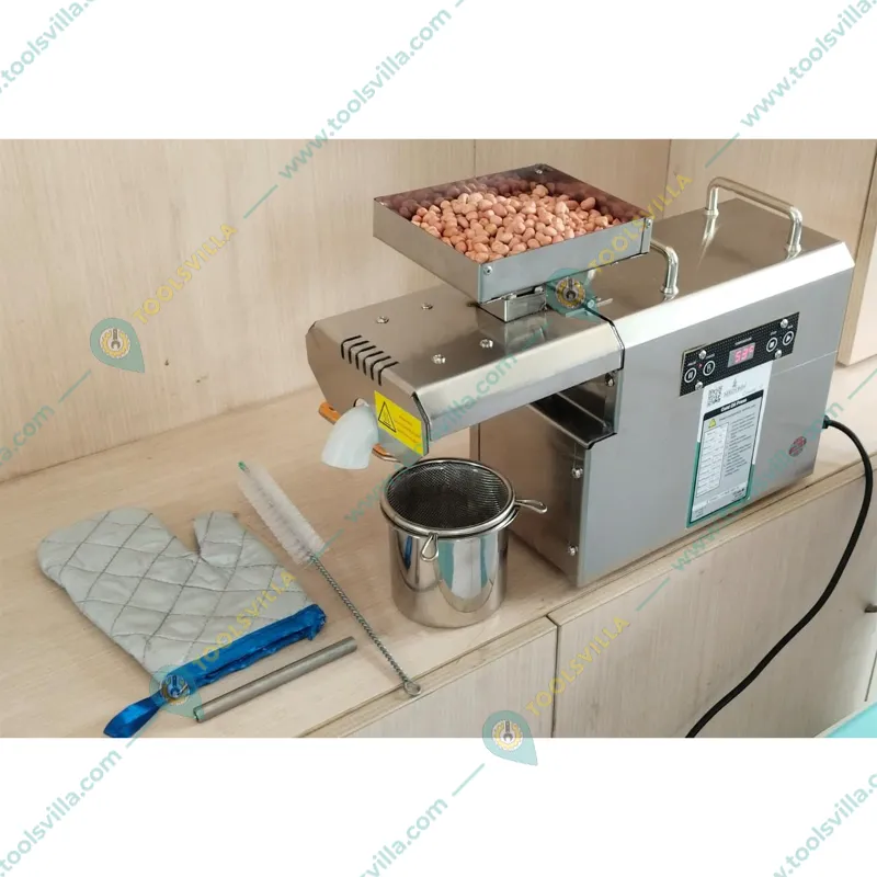 Fully Automatic 600W Multi Oil Seeds Press Machine, 1 Kg Hopper Capacity and Free Accessories
