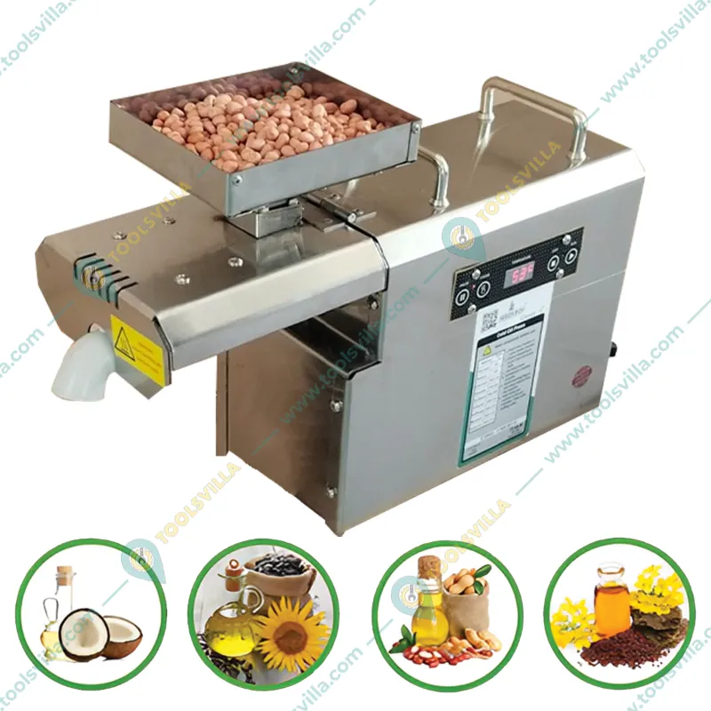 Fully Automatic 600W Multi Oil Seeds Press Machine, 1 Kg Hopper Capacity and Free Accessories