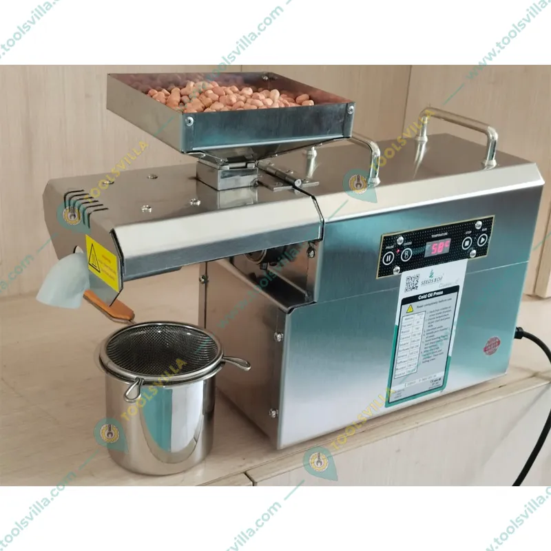 Fully Automatic 600W Multi Oil Seeds Press Machine, 1 Kg Hopper Capacity and Free Accessories