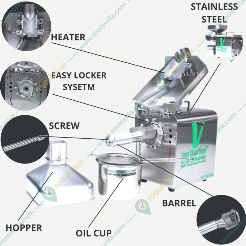 Domestic 0.5 HP Cold Press Oil Extraction Machine, With 4 to 5 Kg/Hr Capacity