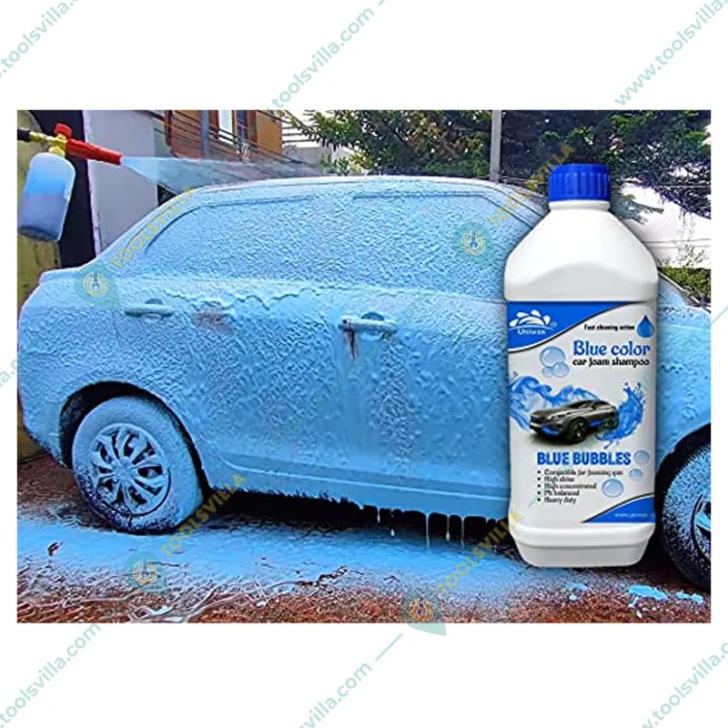 Uniwax 1 kg Each Colored Car Foam Shampoo Set - Blue, Green, Pink, Orange 