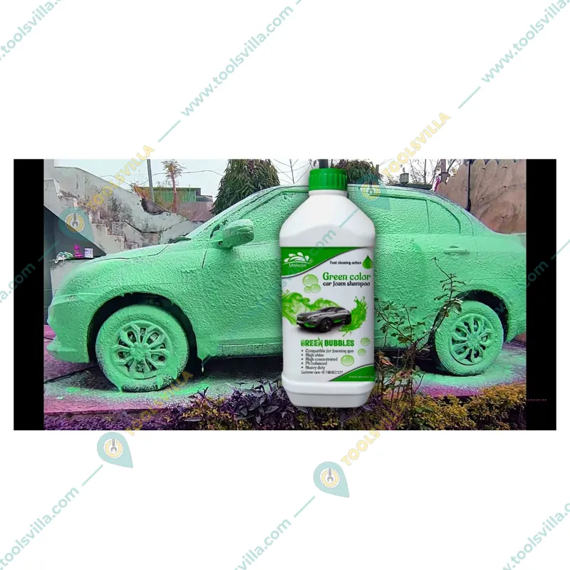 Uniwax 1 kg Each Colored Car Foam Shampoo Set - Blue, Green, Pink, Orange 