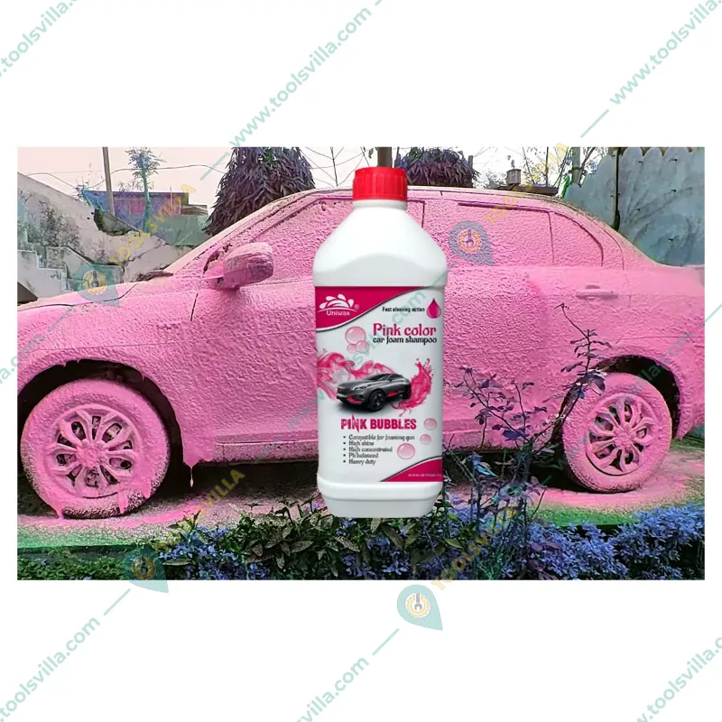 Uniwax 1 kg Each Colored Car Foam Shampoo Set - Blue, Green, Pink, Orange 