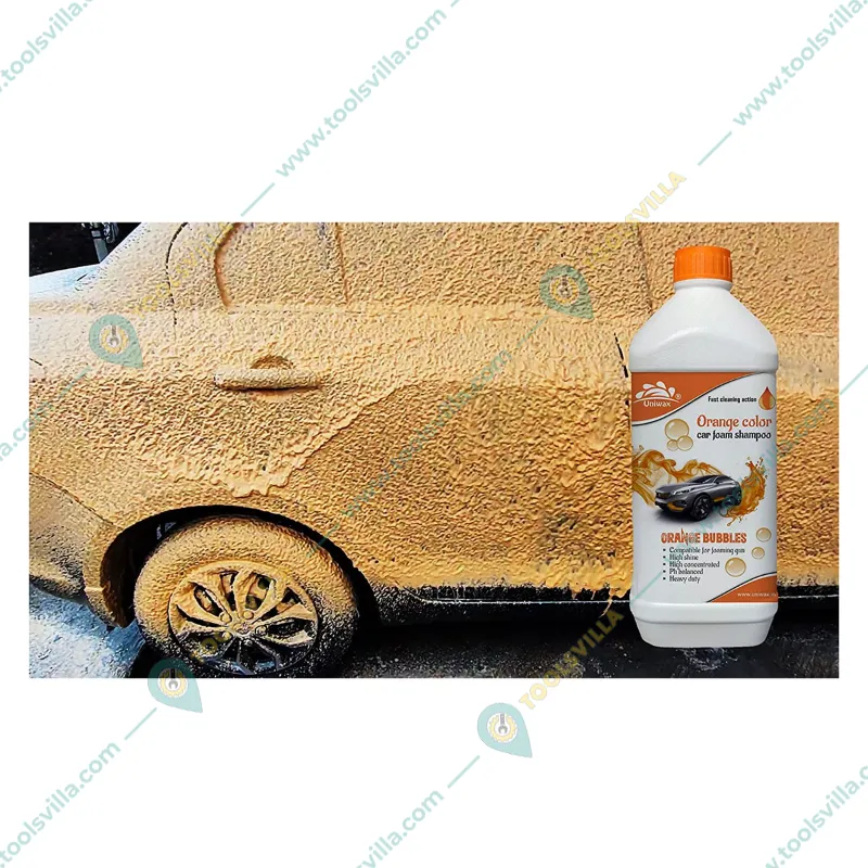 Uniwax 1 kg Each Colored Car Foam Shampoo Set - Blue, Green, Pink, Orange 
