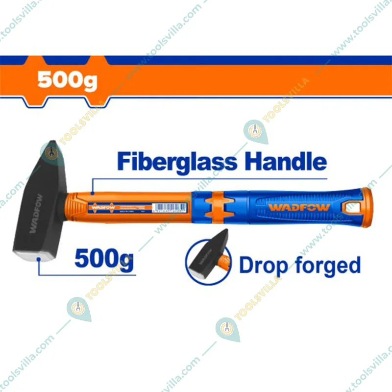Wadfow Hand Tools Combo of 18 Inch Bolt Cutter (WBC1118) with Carbon Steel Machinist Hammer (WHM1305)