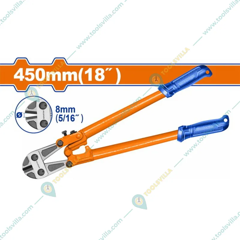 Wadfow Hand Tools Combo of 18 Inch Bolt Cutter (WBC1118) with Carbon Steel Machinist Hammer (WHM1305)