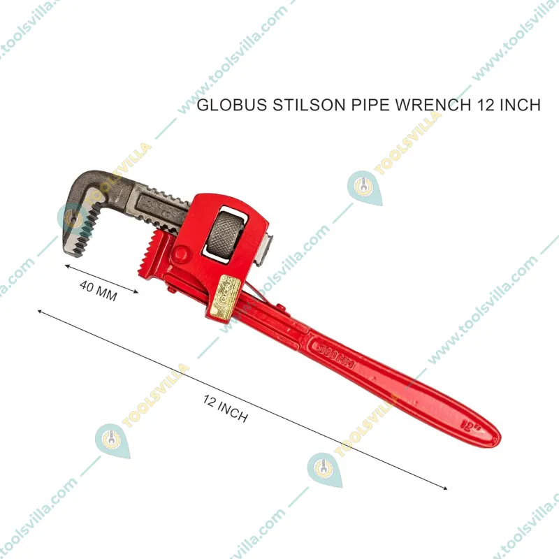 Globus 3pcs combo of 10 inch & 12 inch Adjustable Pipe Wrench and 8 inch Combination Plier (348)	