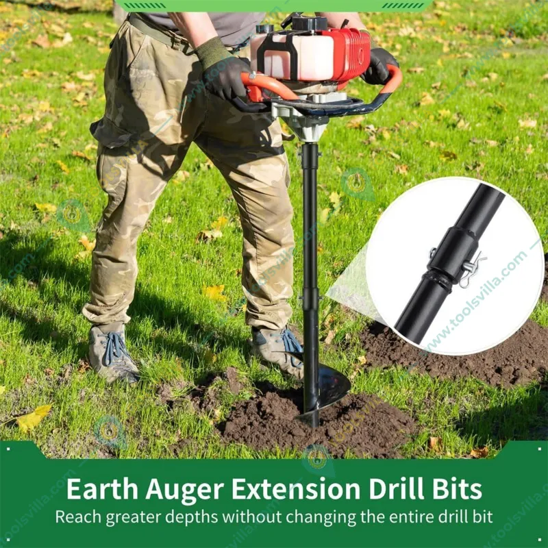Heavy Duty 30 cm and 100 cm Bit Extension Combo For Earth Auger/ Post Hole Digger