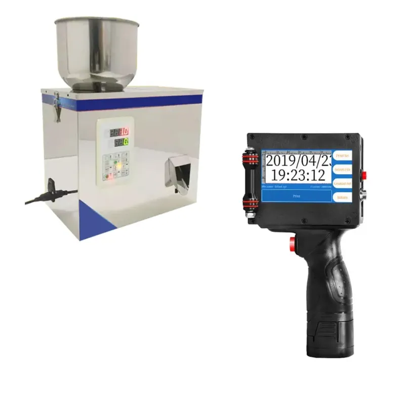Combo 2-In-1 of 100 gm SS Granule Filler and Handheld 12.7 mm Printer