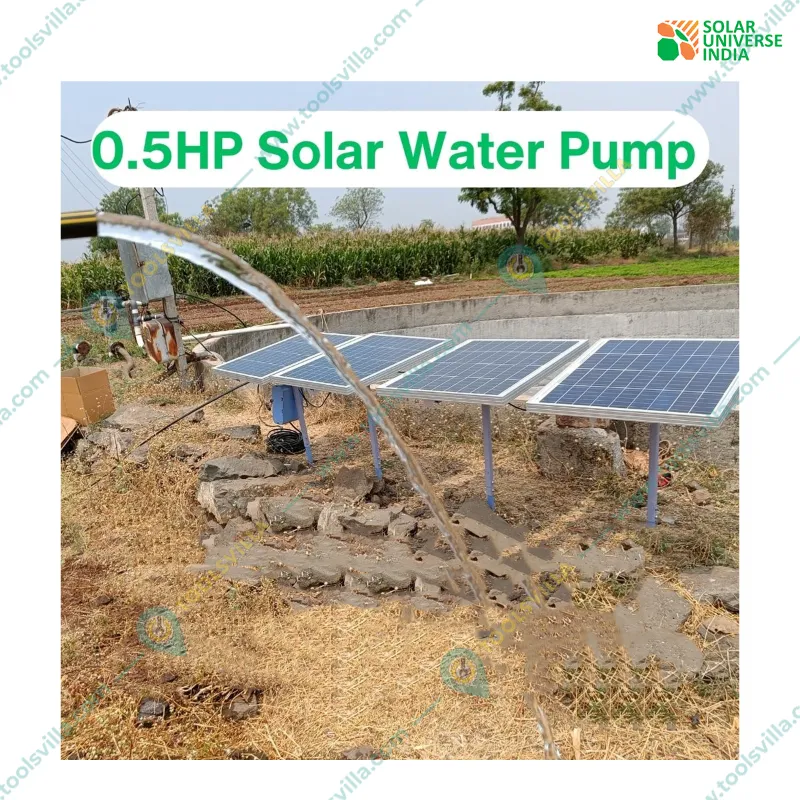 Solar Pump and Solar Panel Combo-0.5HP Water Submersible Pump and 2 pieces of 200 W Solar Panel by Solar Universe India