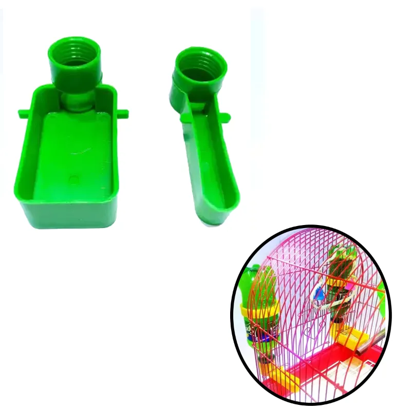 Combo Set of 5 Pcs Feeder and 5 Pcs Drinker Suitable for 1 litre & 500 ml Bottles