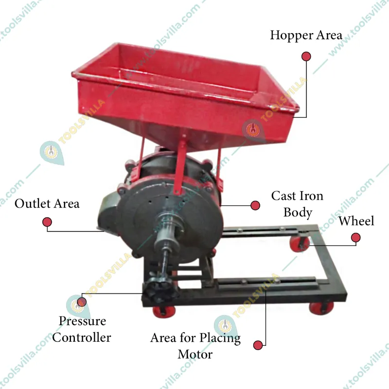 Commercial 10 inch Atta Chakki Flour Mill Without Motor, 10 to 15 Kg/hr Grinding Capacity