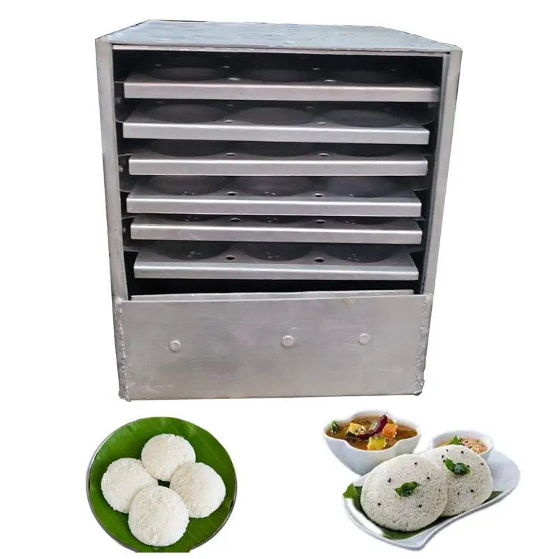 Commercial 54 Pcs Idli Making Machine 6 Tray, Aluminum Body 