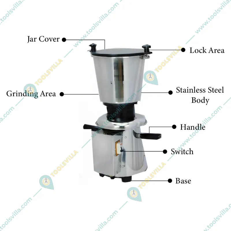 Commercial 3 HP Copper Motor Mixer Grinder With 14 Litre Jar