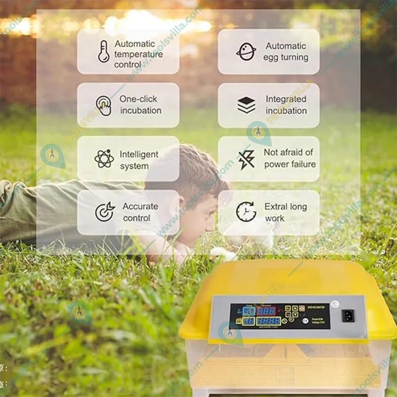 Commercial Egg Incubator with Egg Turner Tray, 48 Eggs Capacity