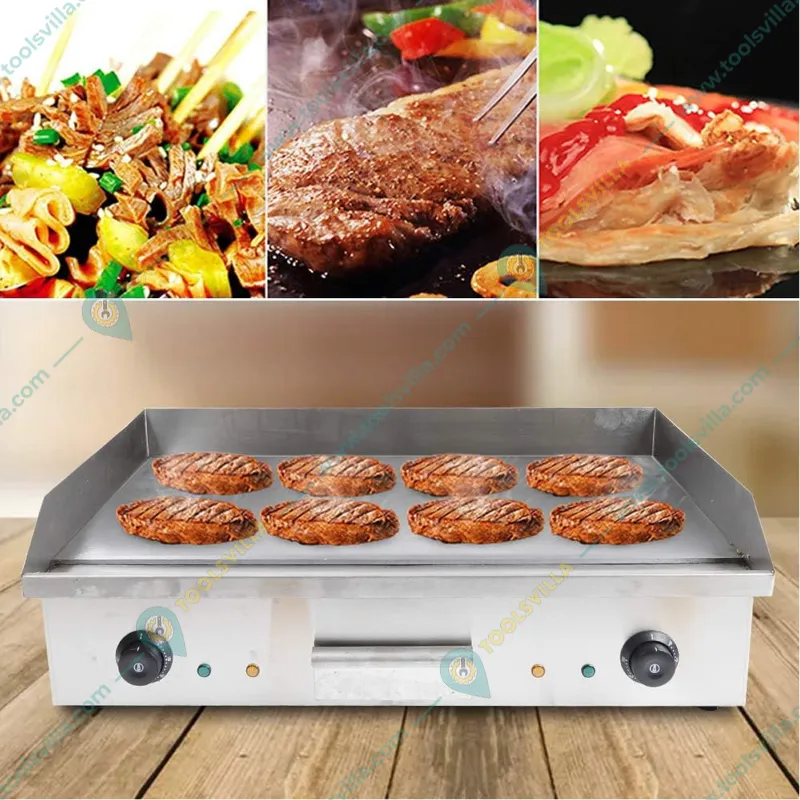 Commercial Electric Griddle Plate Flat Type 4400W, SS Body