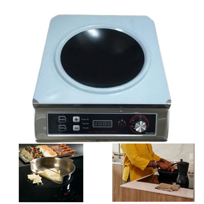  Commercial Counter Top 3.5 KW Induction Wok Cooktop