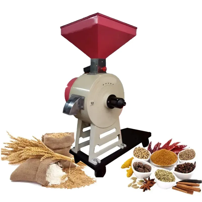 Commercial 12" (300 mm) Stone Type TP Vertical Flour Mill/Atta Chakki 30 kg/hr Without Motor