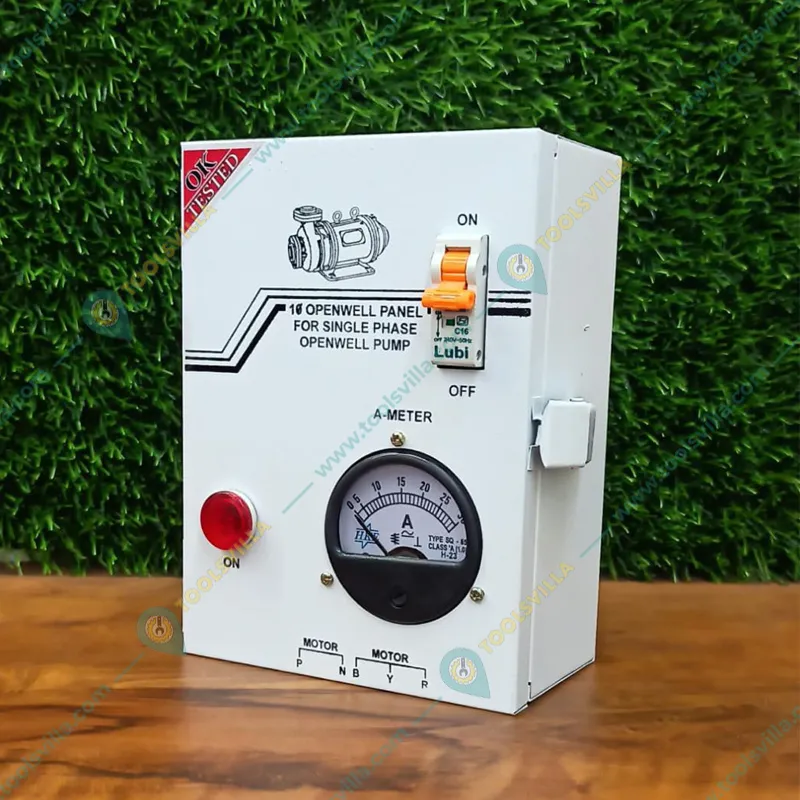 Enjoy 0.5 Hp Single Phase Regular Openwell Control Panel With MCB, 36μF Running Capacitor, For Openwell Pumps