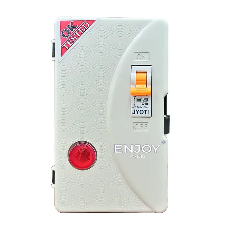 Enjoy 1 Hp Single Phase Plastic Compass Control Panel With MCB, 50μF Running Capacitor, For Openwell Pumps