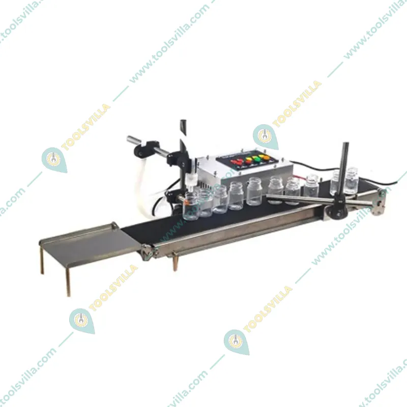 Mahalaxmi Machines Horizontal 5ml to 2000ml Milk/Butter Milk Filler Machine with Conveyor Belt