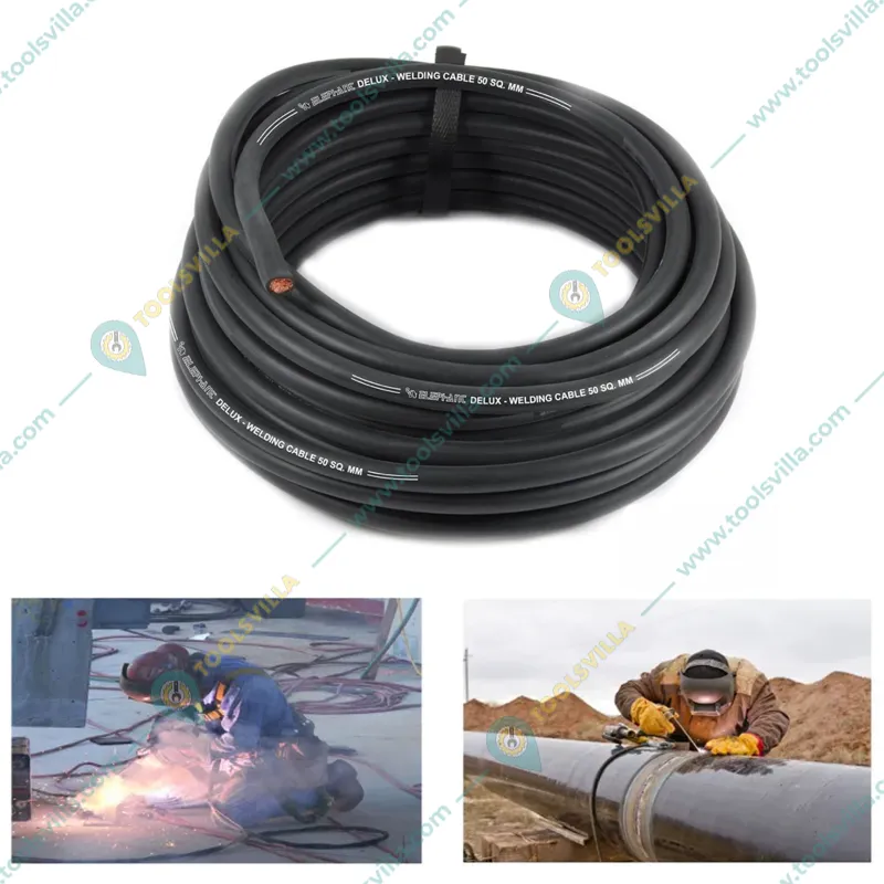 Elephant 50 Sq. mm Deluxe Copper Welding Cable - 30 Meter Length (DLX-50-30)