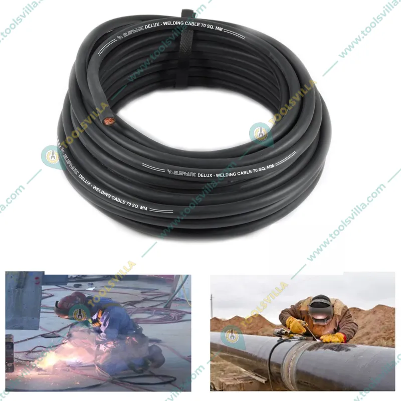 Elephant 70 Sq. mm Deluxe Copper Welding Cable - 10 Meter Length (DLX-70-10)