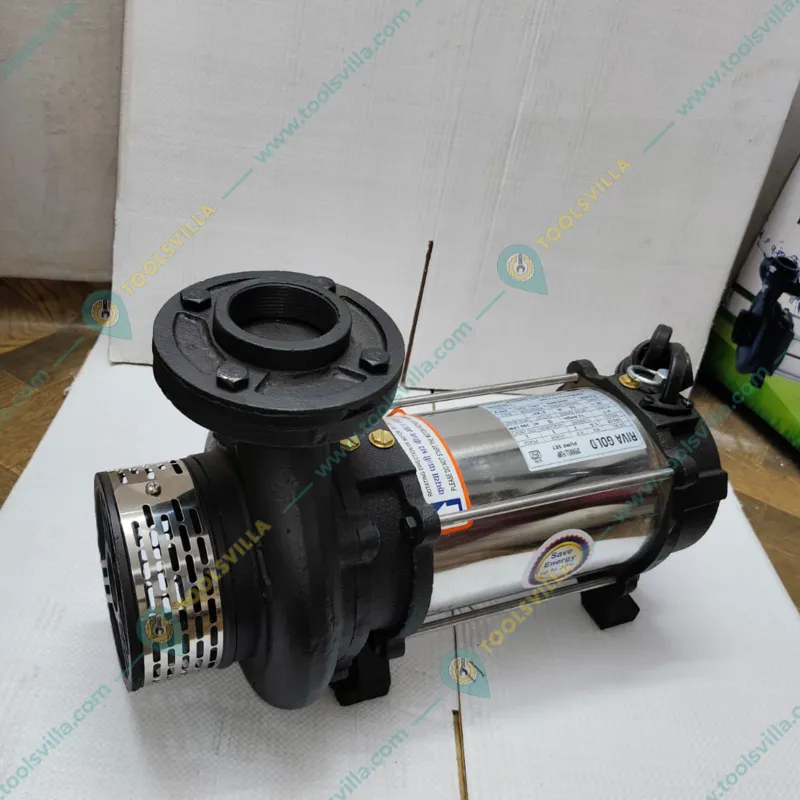 Riva Gold 2 Hp Single Phase Openwell Submersible Pump, Copper Winding, 28m Head, 400 LPM - 1 Year Warranty