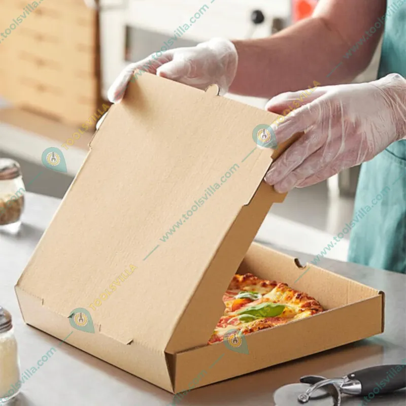 10 pcs 12x12 inch Brown Corrugated Pizza Box