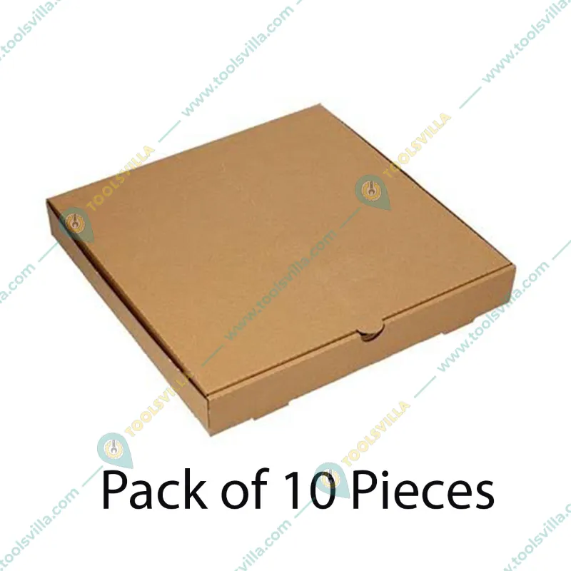 10 pcs 12x12 inch Brown Corrugated Pizza Box