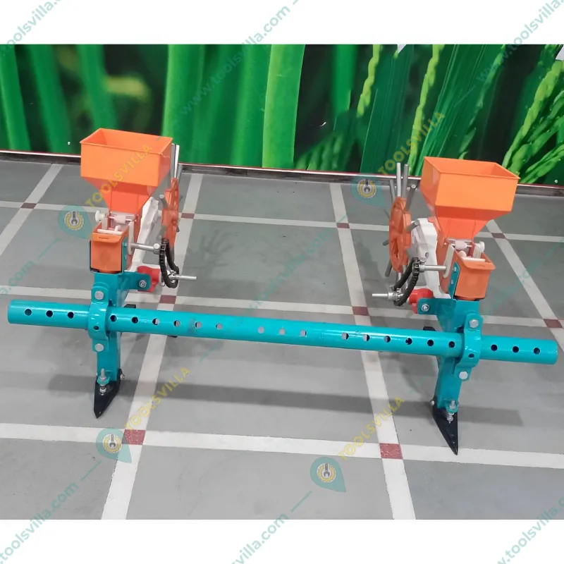 Heavy Duty Animal Operated 2 Teeth Cotton Seed Drill Machine for Agriculture (Without Rod/Pipe)