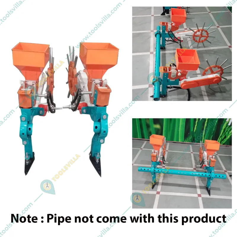 Heavy Duty Animal Operated 2 Teeth Cotton Seed Drill Machine for Agriculture (Without Rod/Pipe)