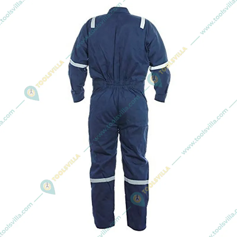 AMS Poly Cotton Boiler Suit and Industrial Work Wear with Reflective Tape(Size-M,Pack-1)